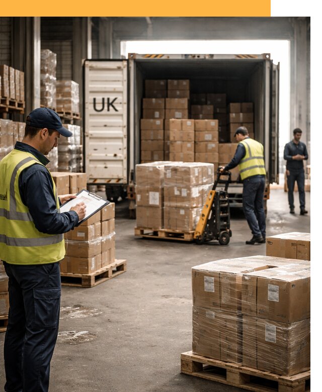 Доставка грузов из Великобритании с таможенным оформлением от 12908