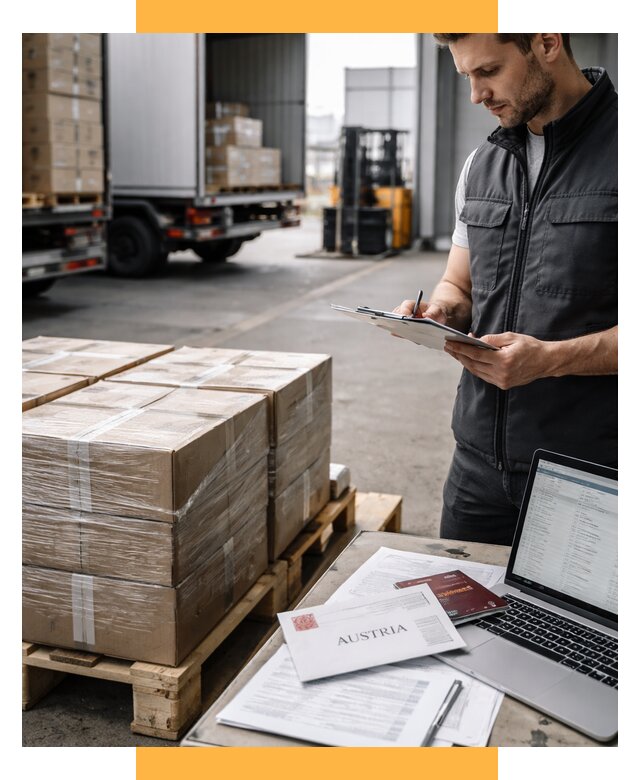 Доставка в Австрию от 67119 р. Логистика и экспорт СетСервис-Лбн